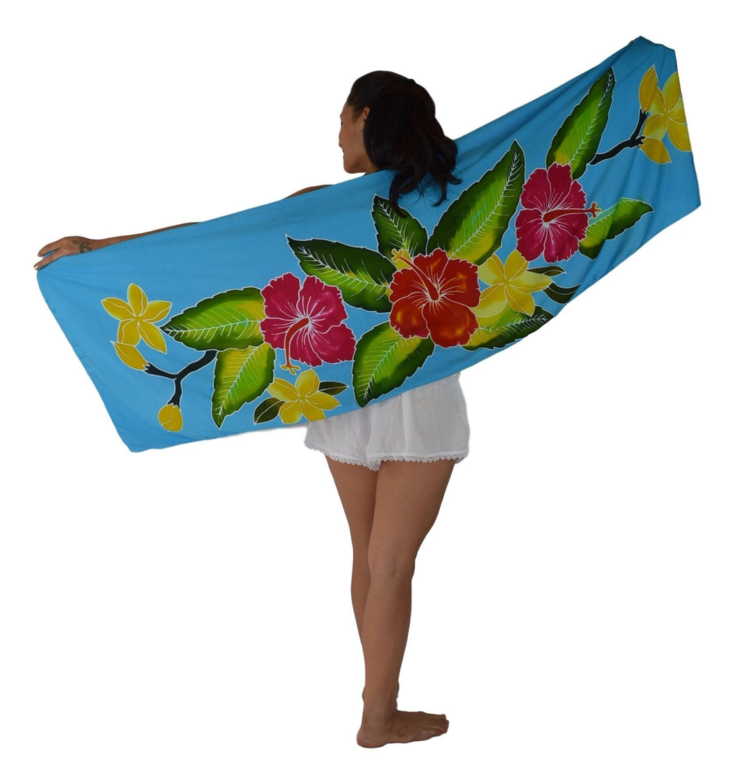 Island Style - Hand-Painted Batik Sarong - Half-Size (23